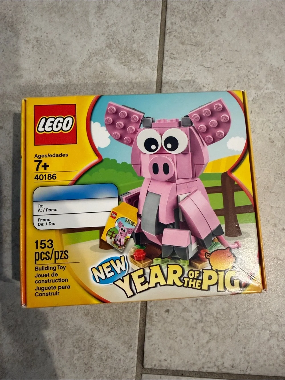 LEGO Pink Pig New Year Building Set - 40186